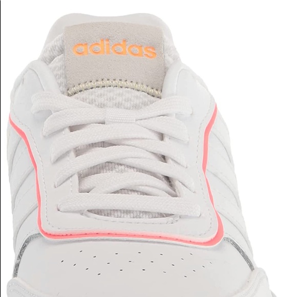 adidas Women's Postmove Basketball Shoe, White/White/Acid Red, 11 - Picture 2 of 14